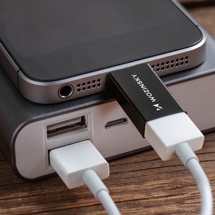 Wozinsky W10GY1S USB-C - USB-A 3.2 10Gb/s Adapter - Black