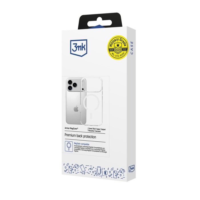 3mk Armor MagCase for iPhone 17 Pro - Transparent