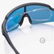 Rockbros Polarized Cycling Glasses with UV Protection and Corrective Insert Blue Lenses - Black