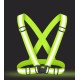 Adjustable reflective harness for a running bike - orange