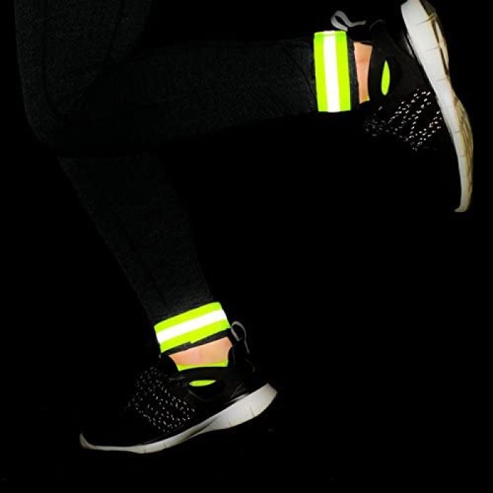 Reflective armband bicycle running Velcro 4cm yellow