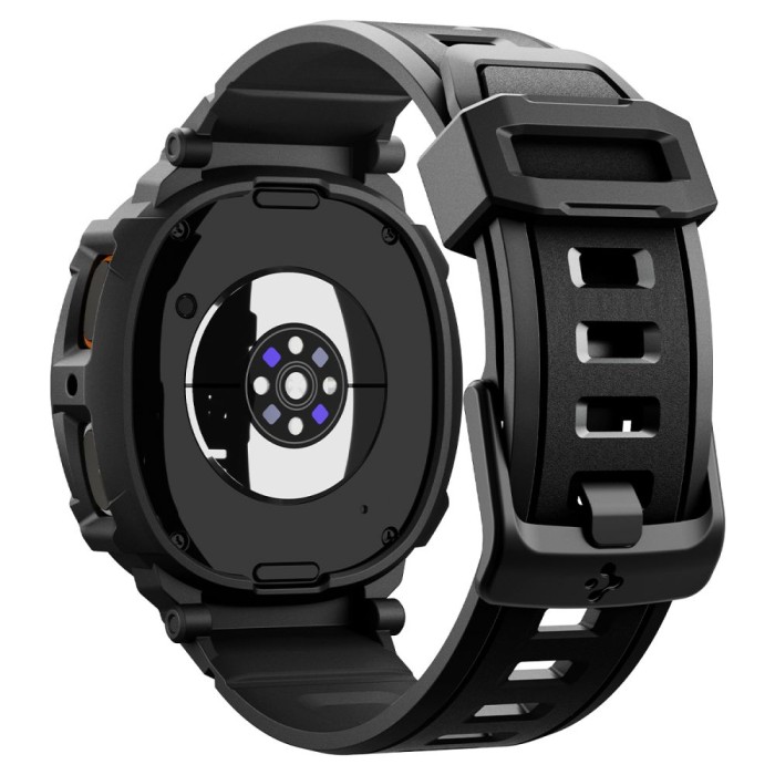 Spigen Rugged Armor Pro Strap for Samsung Galaxy Watch 8 44mm - Matte Black