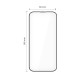 Tech-Protect Quick Set+ 2-pack tempered glass for iPhone 17 Pro - black