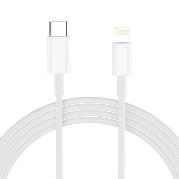 Tech-Protect NCA30 PD 30W QC3.0 USB-A / USB-C Wall Charger + USB-C / Lightning Cable 100cm - White