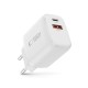 Tech-Protect NCA20 PD 20W QC3.0 USB-A / USB-C Wall Charger - White