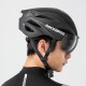 Rockbros Bike Helmet with Visor, Detachable UV Protective Goggles, Unisex - Black/Brown