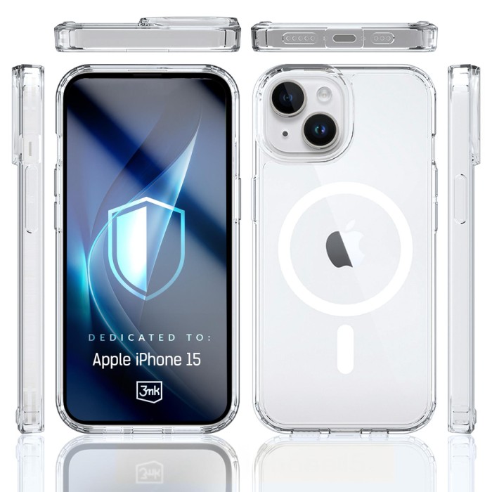 3mk Armor MagCase for iPhone 15 - transparent