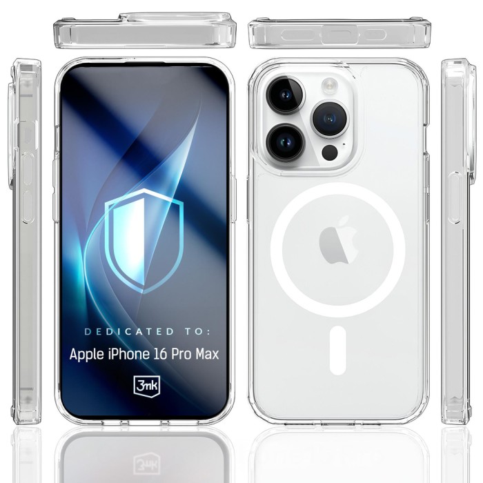3mk Armor MagCase for iPhone 16 Pro Max - Transparent