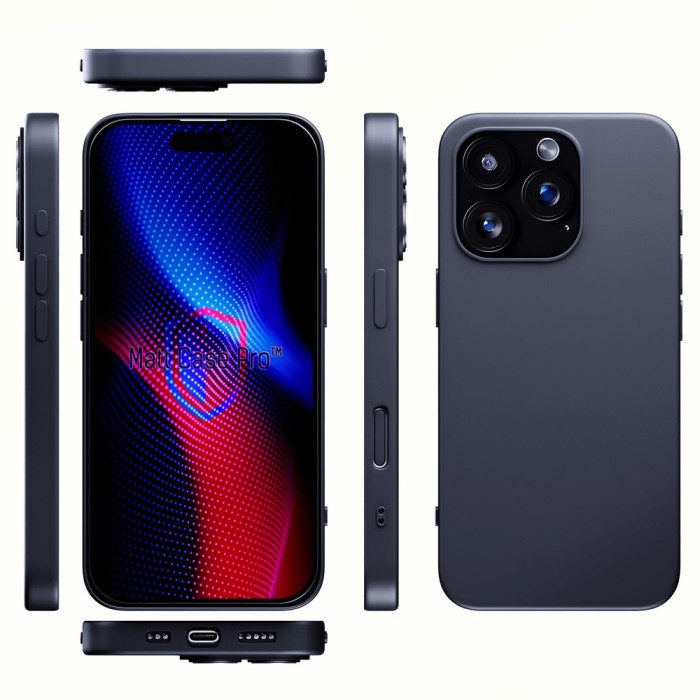 3mk Matt Case Pro for Apple iPhone 16 Pro - Matte Black