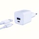 3mk Hyper GaN Charger 20W QC4+ PD PPS USB-C USB-A Wall Charger - White