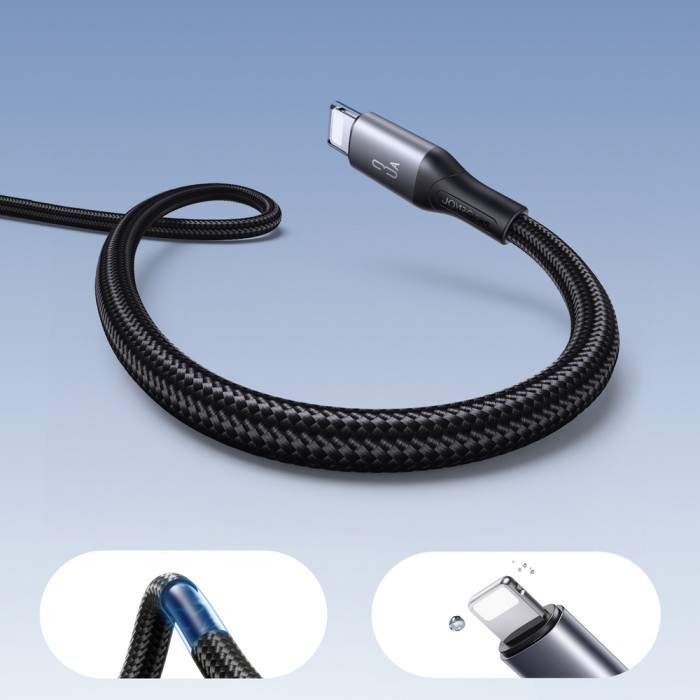 Joyroom S-A28 Flash Series 3A USB-A - Lightning cable 1m - black