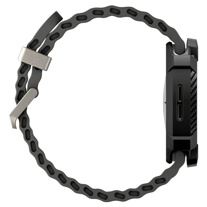 Spigen Rugged Armor Case for Samsung Galaxy Watch 8 44mm - Matte Black