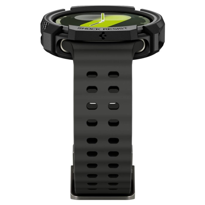 Spigen Rugged Armor Case for Samsung Galaxy Watch 8 44mm - Matte Black
