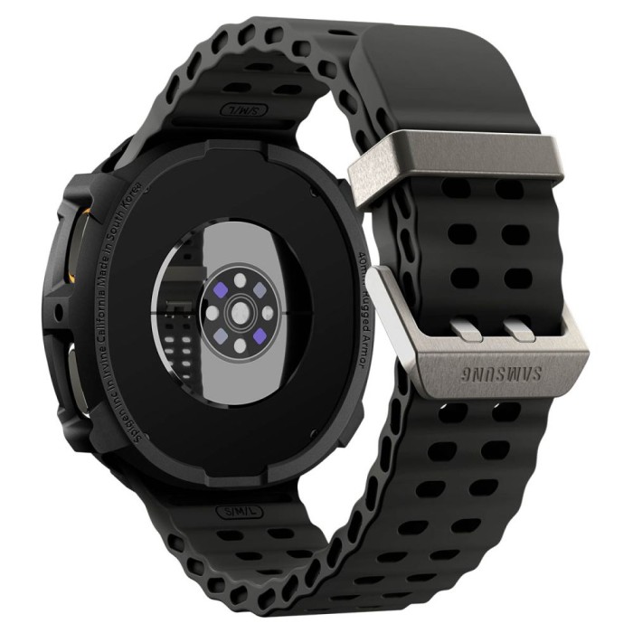 Spigen Rugged Armor Case for Samsung Galaxy Watch 8 40mm - Matte Black