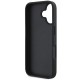 DKNY Checkered Pattern &amp;amp; Printed Stripes iPhone 16 Case - Black