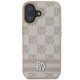 DKNY Checkered Pattern &amp;amp; Printed Stripes iPhone 16 Case - Pink