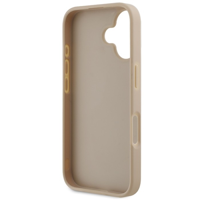 DKNY Checkered Pattern &amp;amp; Printed Stripes iPhone 16 Case - Pink