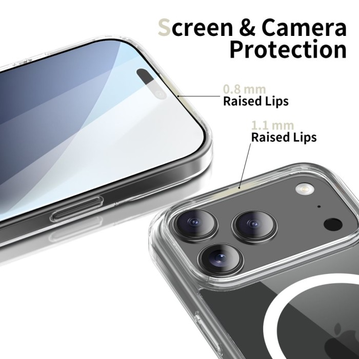 Tech-Protect FlexAir Hybrid MagSafe Case for iPhone 17 Pro Max - Clear