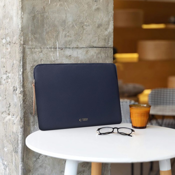 Tech-Protect Fleece Laptop Bag 15-16 - Navy Blue