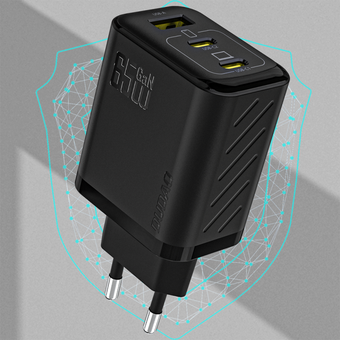 Dudao A29C 65W GaN Wall Charger + USB-C Cable - Black
