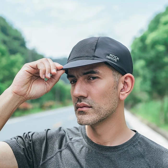 Rockbros 18230005001 cycling cap with peak - black