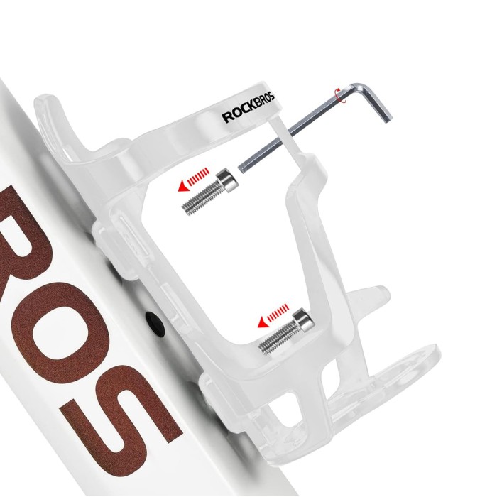 Rockbros 31210012002 bicycle bottle holder - white