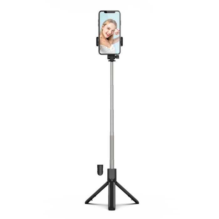 Selfie stick WRY1S telescopic tripod 0.7m for phone - black