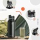 Rockbros 35210029002 thermal bicycle bottle for drinks 650 ml - black