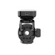 Selfie stick WC13YDS telescopic tripod 1.3m with double lamp and phone holder - black