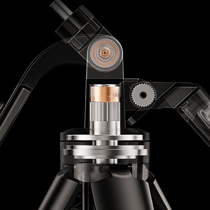 Selfie stick WH181D-Y1S 1.75m aluminum alloy telescopic tripod with dual lamp and phone holder - black