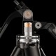 Selfie stick WH181D-Y1S 1.75m aluminum alloy telescopic tripod with dual lamp and phone holder - black