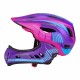 Rockbros TT-32SBPP-M Children&amp;#39;s Bike Helmet with Detachable Chin Size M - Purple-Pink