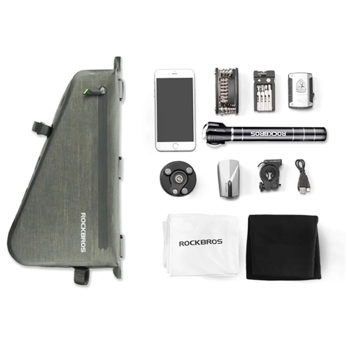 Rockbros AS-017 bicycle frame bag 5 l - dark green