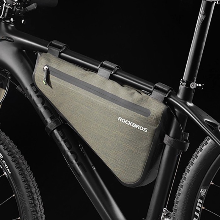 Rockbros AS-017 bicycle frame bag 5 l - dark green