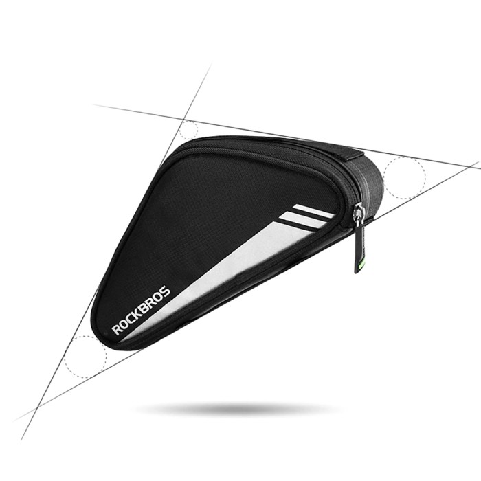 Rockbros B55-BK bicycle bag for frame 0.7 l - black