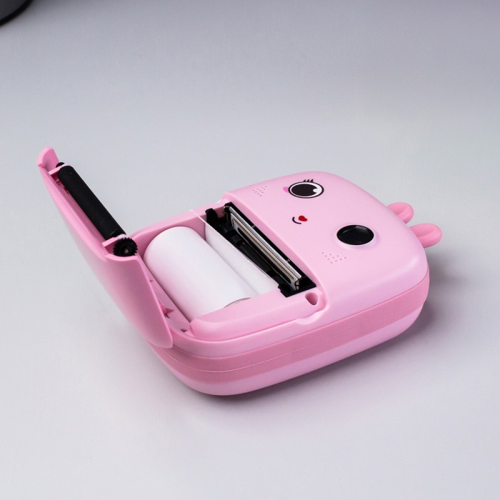 Mini Thermal Printer for Kids with Camera and Camcorder - Pink