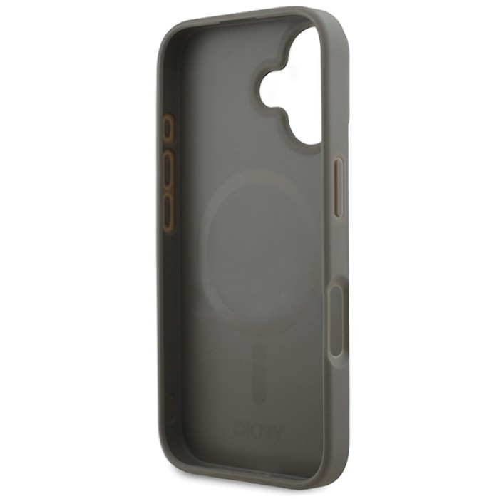 DKNY Checkered Pattern Magsafe iPhone 16 Case - Beige