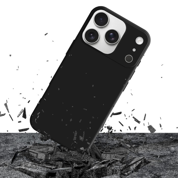 3mk Matt Case Pro for Apple iPhone 17 Pro - Matte Black