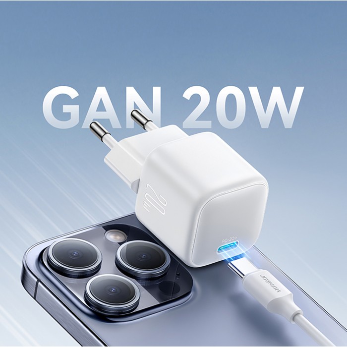 Joyroom JR-TCG08 GaN 20W Power Delivery Wall Charger - White