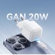 Joyroom JR-TCG08 GaN 20W Power Delivery Wall Charger - White