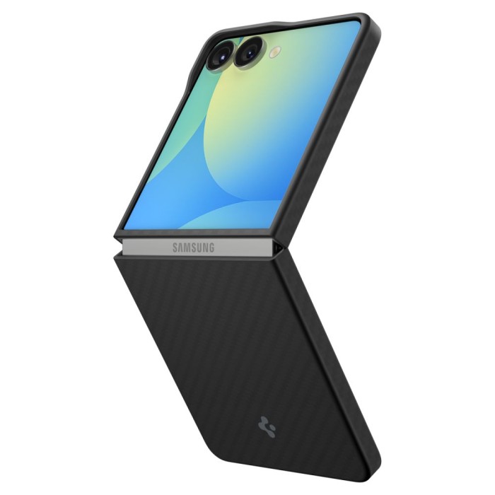 Spigen AirSkin Aramid Case for Samsung Galaxy Z Flip 7 - Black
