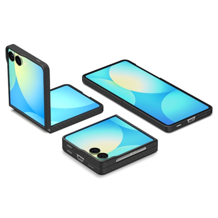 Spigen AirSkin Aramid Case for Samsung Galaxy Z Flip 7 - Black