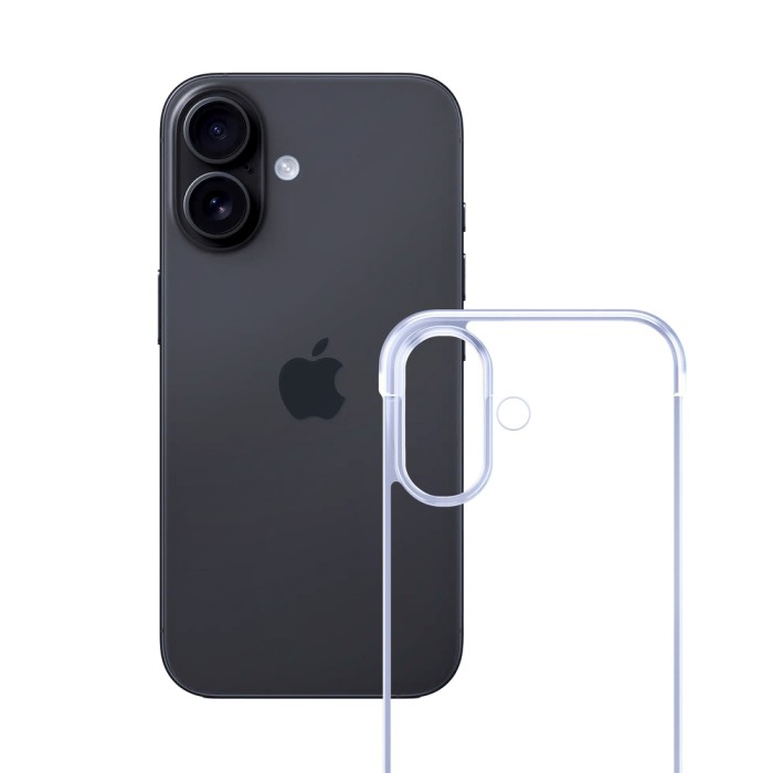 3mk Just20g Clear Case for Apple iPhone 16 - transparent