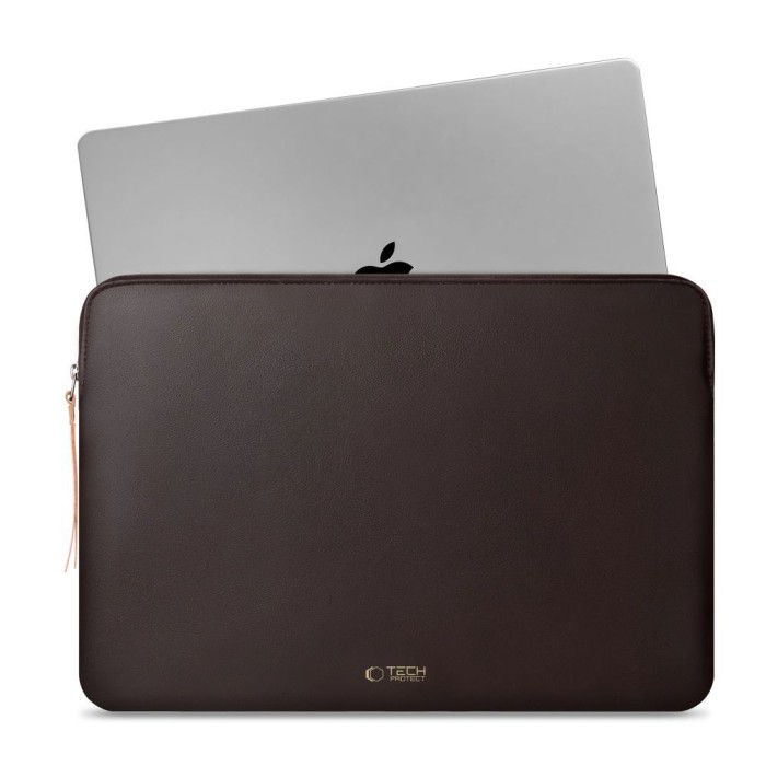Tech-Protect Fleece Laptop Bag 13-14" - Brown