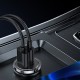 Joyroom Fast Car Charger USB Type C / USB 45W 5A Power Delivery Quick Charge 3.0 AFC SCP Gray (C-A35)