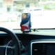 Joyroom car phone holder with flexible arm for dashboard or windshield, black (JR-ZS259)