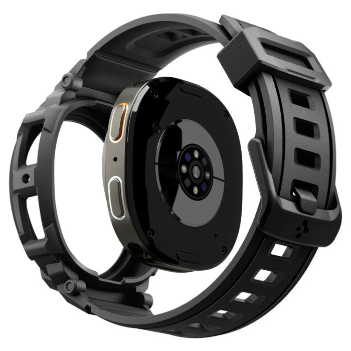 Spigen Rugged Armor Pro Strap for Samsung Galaxy Watch 8 40mm - Matte Black