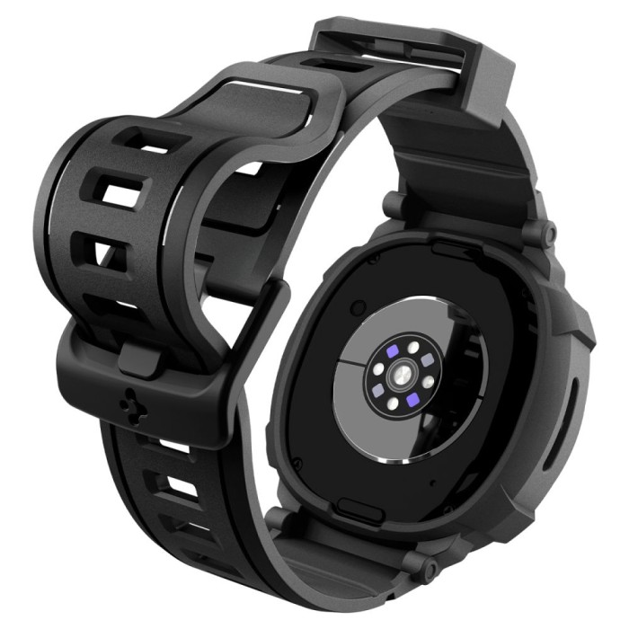 Spigen Rugged Armor Pro Strap for Samsung Galaxy Watch 8 40mm - Matte Black