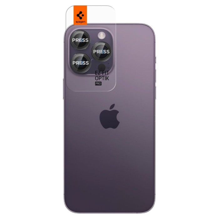 Spigen Glas.tR EZ Fit Optik Camera Protector for iPhone 14 Pro / Pro Max / 15 Pro / Pro Max / 16 Pro / Pro Max - Black 2 pcs.
