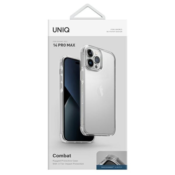 Uniq Combat case for iPhone 14 Pro Max - transparent